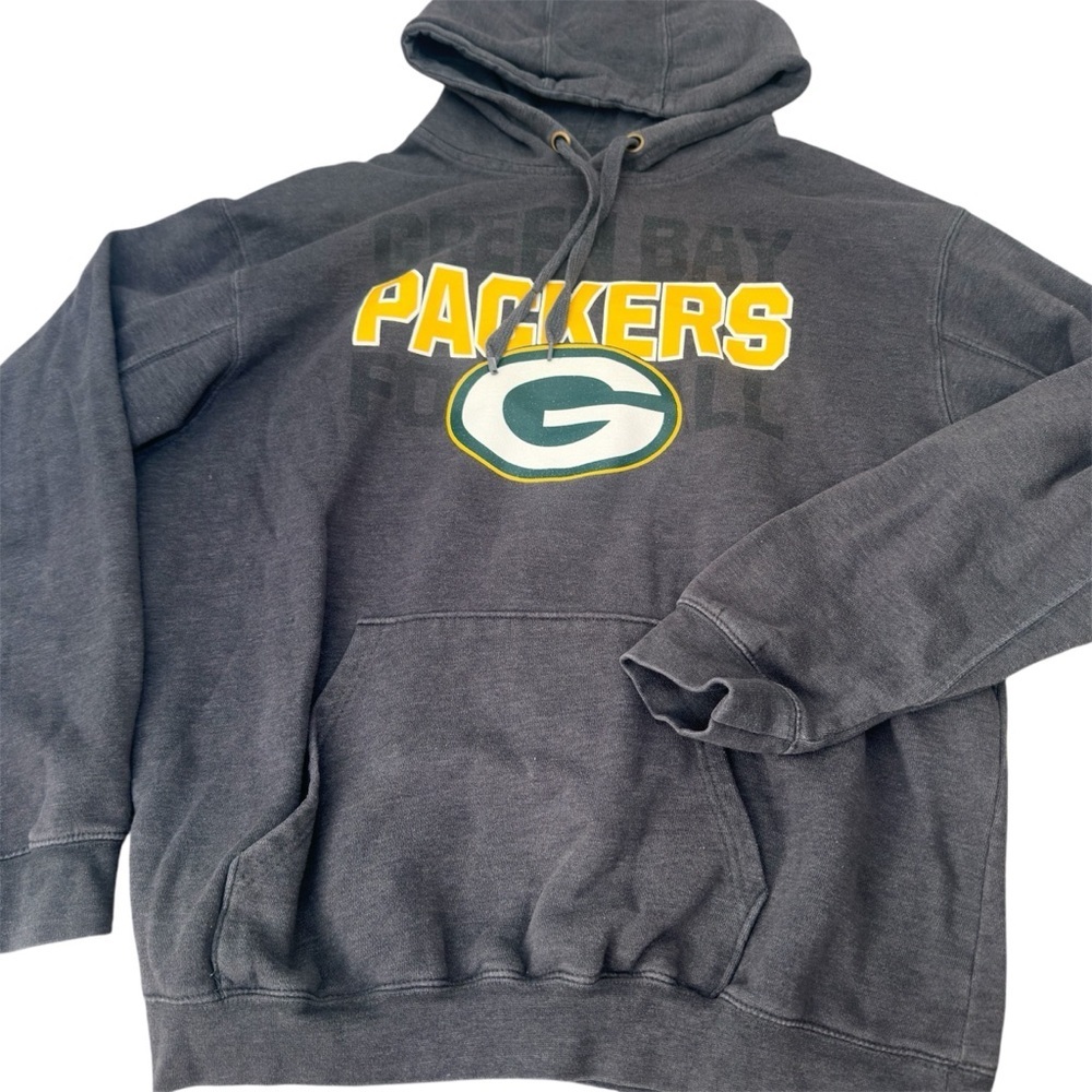 NFL Gray Green Bay Packers Hoodie, Comfy, Oversized - Picture 2 of 9